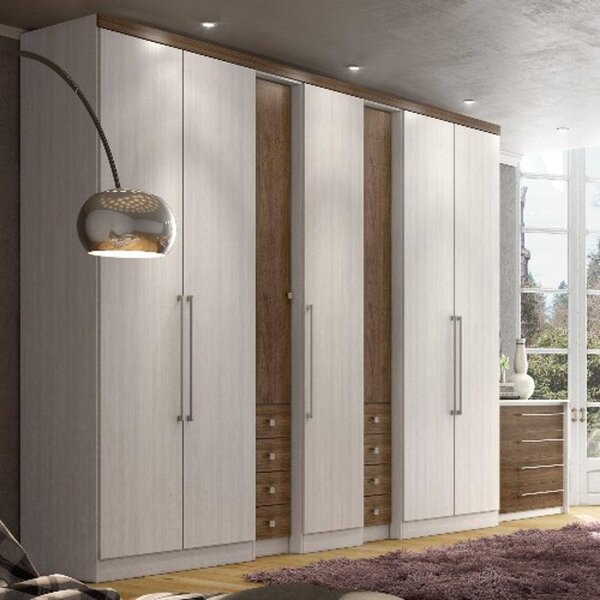 Guarda Roupa Casal Absolut Plus 7 Portas 8 Gavetas Thb Móveis