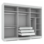 Guarda-roupa Casal Adorato 3 Portas 3 Gavetas 2,22 Metros Com