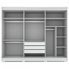 Guarda-roupa Casal Adorato 3 Portas 3 Gavetas 2,22 Metros Com