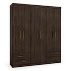 Guarda-roupa Casal Advantage 6 Pt 4 Gv Capuccino Wood