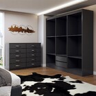 Guarda-roupa Casal Aiden 6 Portas 2 Gavetas Com Cômoda 10 Gav