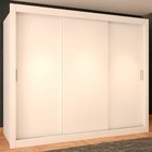 Guarda-roupa Casal Alabama 3 Portas 3 Gavetas Branco - Panora