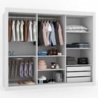 Guarda-roupa Casal Alabama 3 Portas 3 Gavetas Branco - Panora