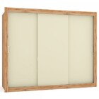 Guarda-roupa Casal Alabama 3 Portas 3 Gavetas Ipe/off White -
