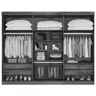 Guarda-roupa Casal Alba 6 Portas 4 Gavetas 100% Mdf Peroba/of