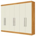 Guarda-roupa Casal Alba 6 Portas 4 Gavetas 100% Mdf Peroba/of