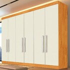 Guarda-roupa Casal Alba 6 Portas 4 Gavetas 100% Mdf Peroba/of