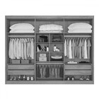 Guarda-roupa Casal Alba Plus 6 Portas 4 Gavetas 100% Mdf Com