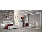 Guarda-roupa Casal Alfeu Gold 3 Portas Com Espelho E 6 Gaveta