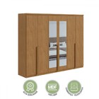 Guarda-roupa Casal Alonzo 6 Portas 4 Gavetas Com Espelho Amên