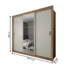 Guarda Roupa Casal Alvorada 3 Portas 4 Gavetas Com Espelho Fl