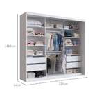 Guarda-roupa Casal Alya 3 Pt 4 Gv Branco