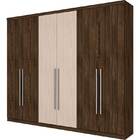 Guarda-roupa Casal Amaro 6 Portas - Henn - Moka / Fendi