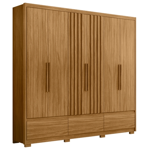 Guarda Roupa Casal Amazonas 6 Portas Freijó Moval