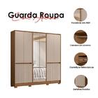 Guarda Roupa Casal Ambiente Alasca 10 Portas Carvalho Fendi C