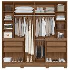 Guarda Roupa Casal Ambiente Alasca 10 Portas Carvalho Fendi C