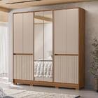 Guarda Roupa Casal Ambiente Alasca 10 Portas Carvalho Fendi C