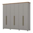 Guarda Roupa Casal Americano 6 Portas Com Amortecimento 6 Gav