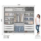 Guarda Roupa Casal Americano 6 Portas Com Amortecimento 6 Gav