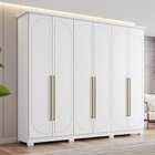 Guarda Roupa Casal Americano 6 Portas Com Amortecimento 6 Gav