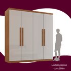 Guarda Roupa Casal Amsterdã 100% Mdf 4 Portas 3 Gavetas Imbui