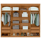 Guarda-roupa Casal Andara 8 Pt 4 Gv Amêndoa E Preto