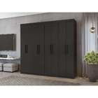 Guarda-roupa Casal Andara 8 Pt 4 Gv Preto
