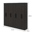 Guarda-roupa Casal Andara 8 Pt 4 Gv Preto