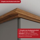 Guarda-roupa Casal Andréas 6 Portas 6 Gavetas Cinza/nature -