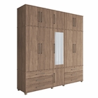 Guarda Roupa Casal Anne Atacama Com Espelho