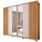 Guarda-roupa Casal Apollo 6 Portas 4 Gavetas Com Espelho Buri