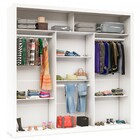 Guarda-roupa Casal Apolo 3 Portas Com Espelho Branco - Pnr Mó