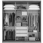 Guarda Roupa Casal Aquarius 3 Portas De Correr E 3 Gavetas Co