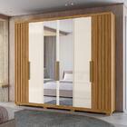 Guarda Roupa Casal Araguaia E Cômoda Lisboa Freijó Off White