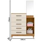 Guarda Roupa Casal Araguaia E Cômoda Lisboa Freijó Off White