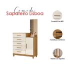 Guarda Roupa Casal Araguaia E Cômoda Lisboa Freijó Off White