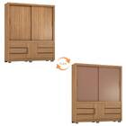 Guarda Roupa Casal Arbo 3 Portas 6 Gavetas Amendola Marsala F