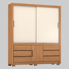 Guarda-roupa Casal Arbo Flex 3 Pt 6 Gv Amendola E Off White