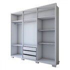 Guarda-roupa Casal Arezzo 6 Portas 3 Gavetas Branco - Panoram