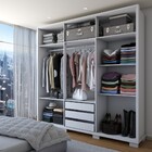 Guarda-roupa Casal Arezzo 6 Portas 3 Gavetas Branco - Panoram