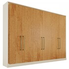 Guarda-roupa Casal Argos 6 Portas 6 Gavetas 100% Mdf Off Whit