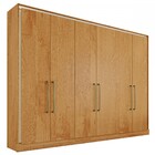 Guarda-roupa Casal Argos 6 Portas 6 Gavetas 100% Mdf Peroba -