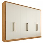 Guarda-roupa Casal Argos 6 Portas 6 Gavetas 100% Mdf Peroba/o
