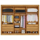 Guarda-roupa Casal Argos 6 Portas 6 Gavetas Espelhado 100% Md