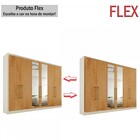 Guarda-roupa Casal Argos 6 Portas 6 Gavetas Espelhado 100% Md