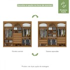 Guarda-roupa Casal Áries 6 Portas 5 Gavetas Com Espelho 59621