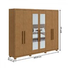 Guarda-roupa Casal Áries 6 Portas 5 Gavetas Com Espelho Amênd