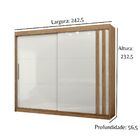 Guarda Roupa Casal Arizona 02 Portas De Correr 04 Gavetas Fre