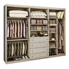 Guarda-roupa Casal Arizona 6 Portas 4 Gavetas Cinza - Panoram