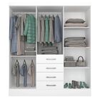 Guarda Roupa Casal Arizona 6 Portas 4 Gavetas Tcil Moveis Bra